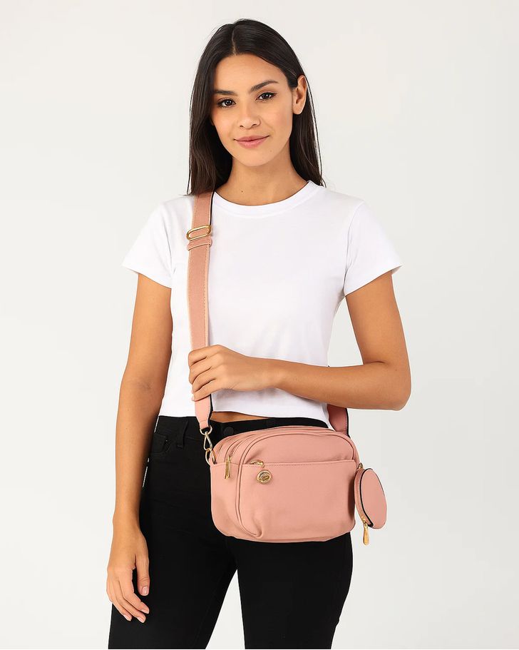 Bolsa Transversal Gisele - Rose