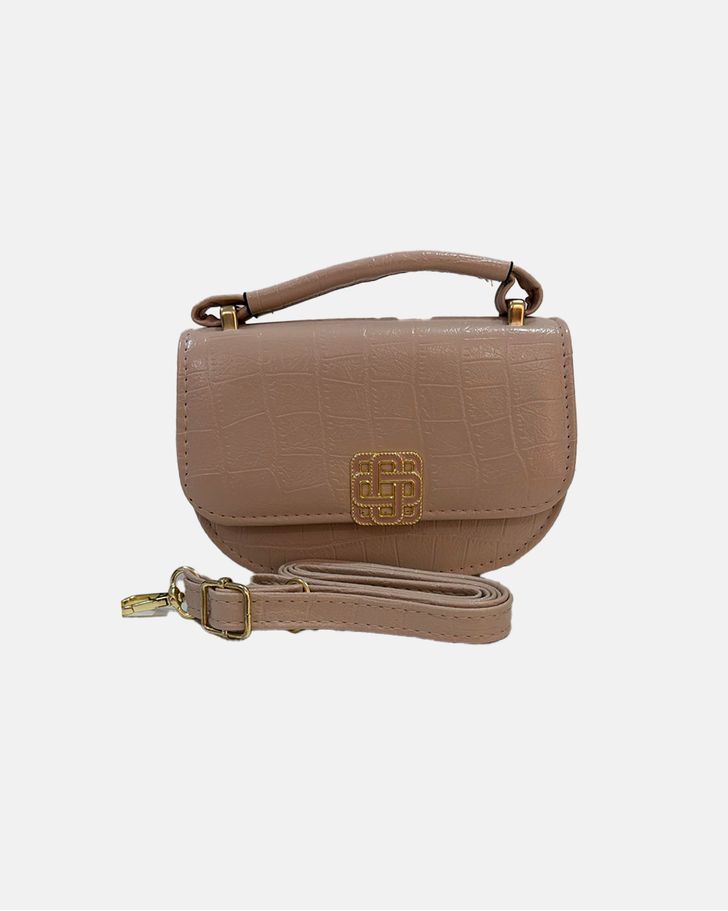 Bolsa Estruturada Pequena - Bege