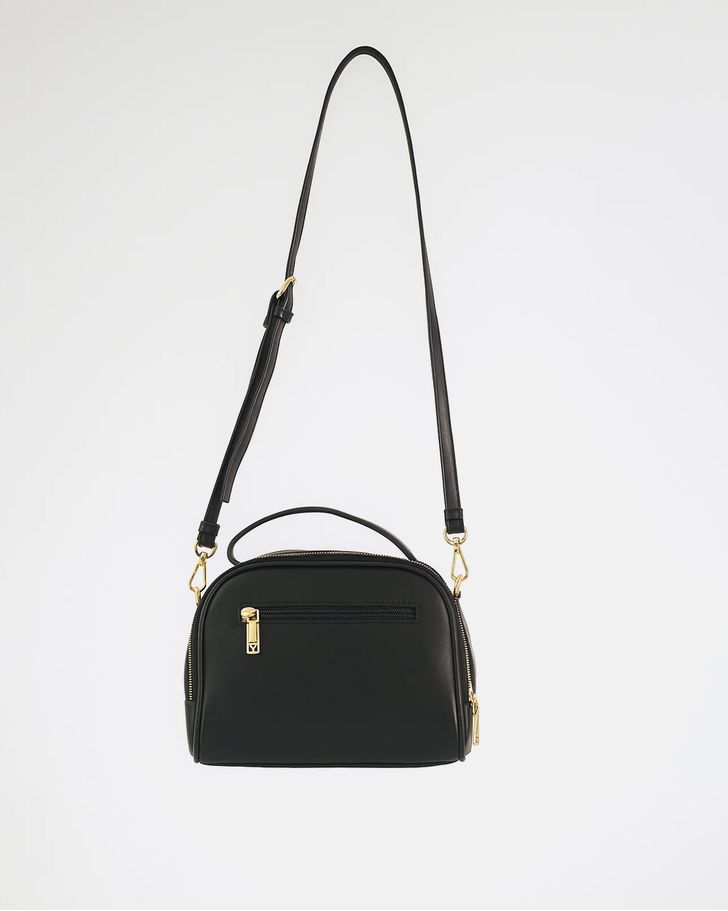 Bolsa Baú Transversal - Preta 