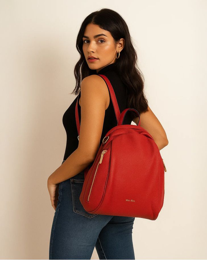 Mochila Média Ana - Vermelha 