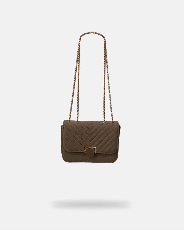Bolsa Transversal Media Paula - Bege 