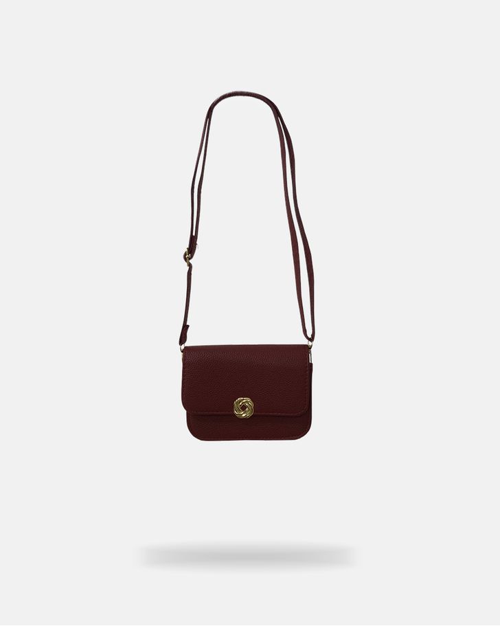 Bolsa Transversal Pequena Amélia - Bordô