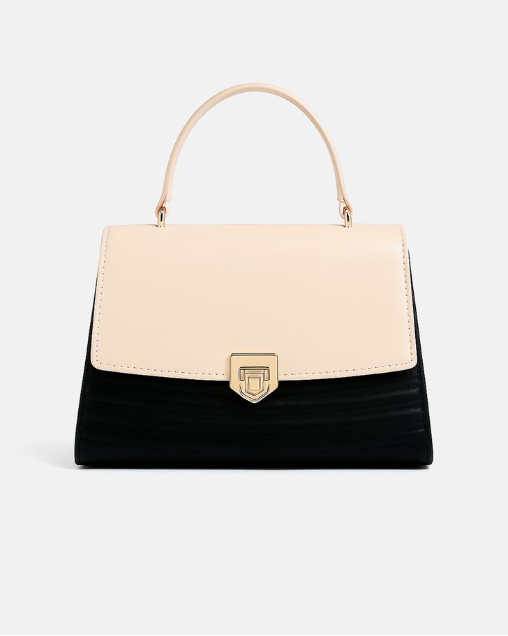 Bolsa Estruturada Feminina - Black e Bege