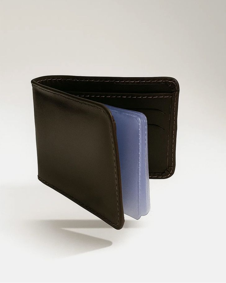 Carteira Masculina De Couro - Marrom