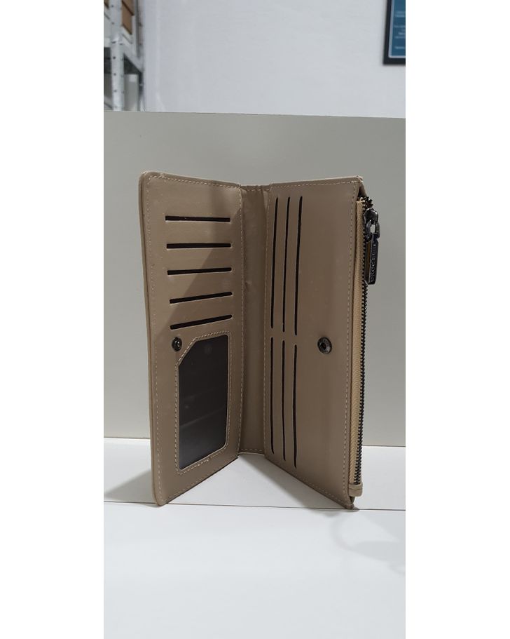 Carteira Slim Leticia - Bege