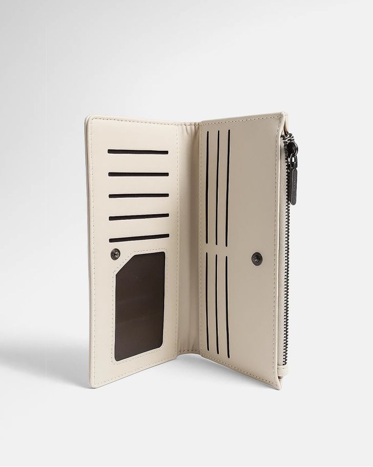 Carteira Slim Leticia - Off White