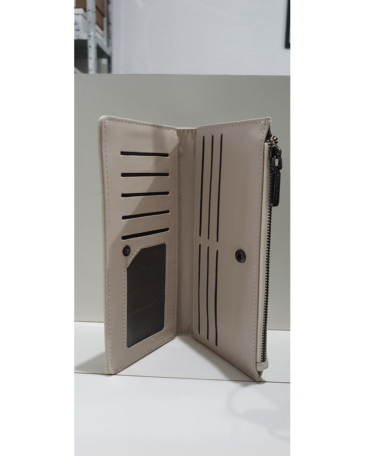 Carteira Slim Leticia - Off White