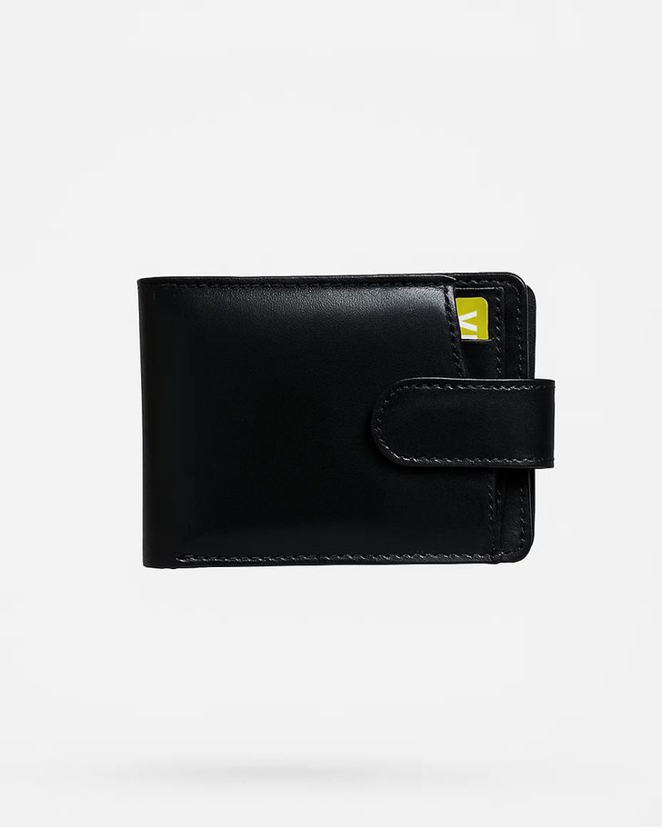 Carteira Masculina De Couro - Preta 
