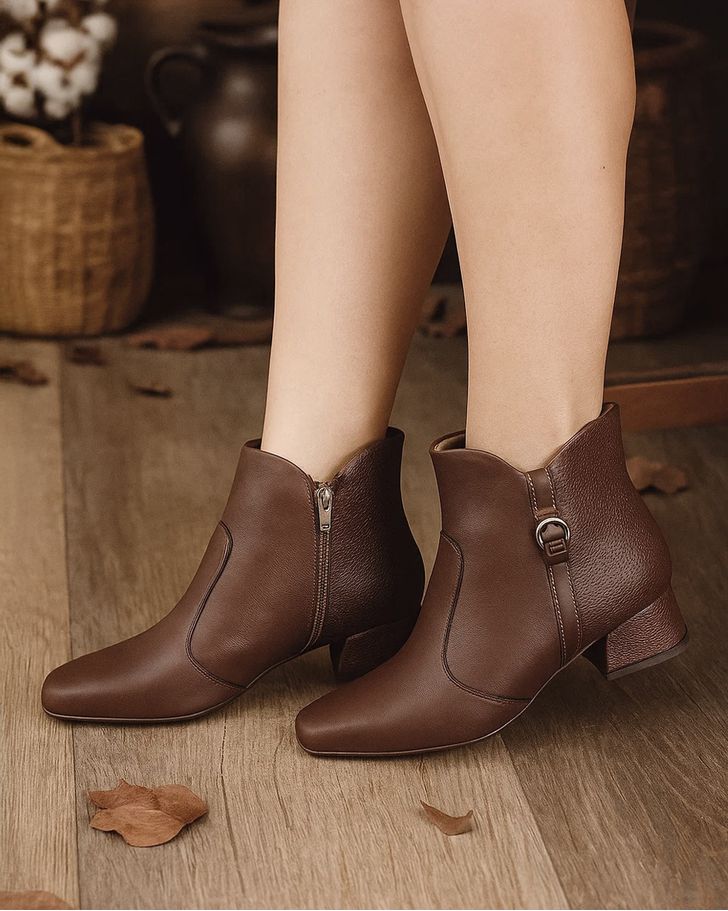 Bota Cano Curto e Saltinho Dianthus - Madeira