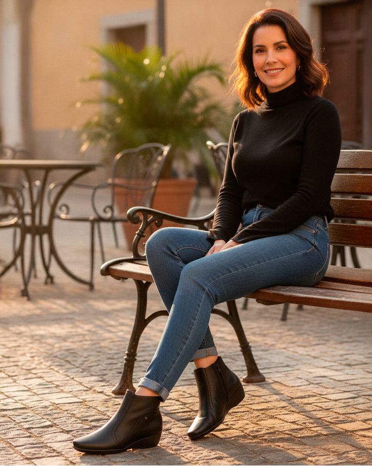 Bota Feminina Lírio - Preta