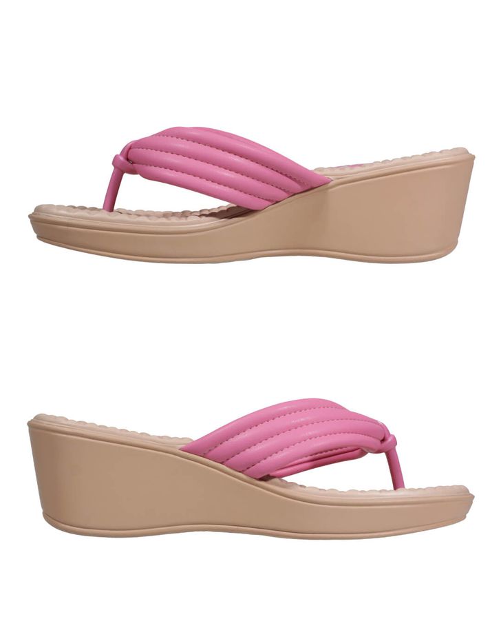 Chinelo Anabela Papoula - Rosa