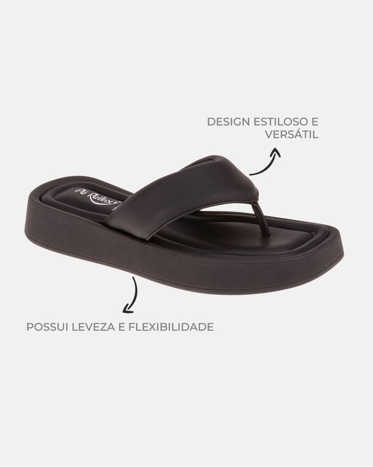 Chinelo Fresia - Preto
