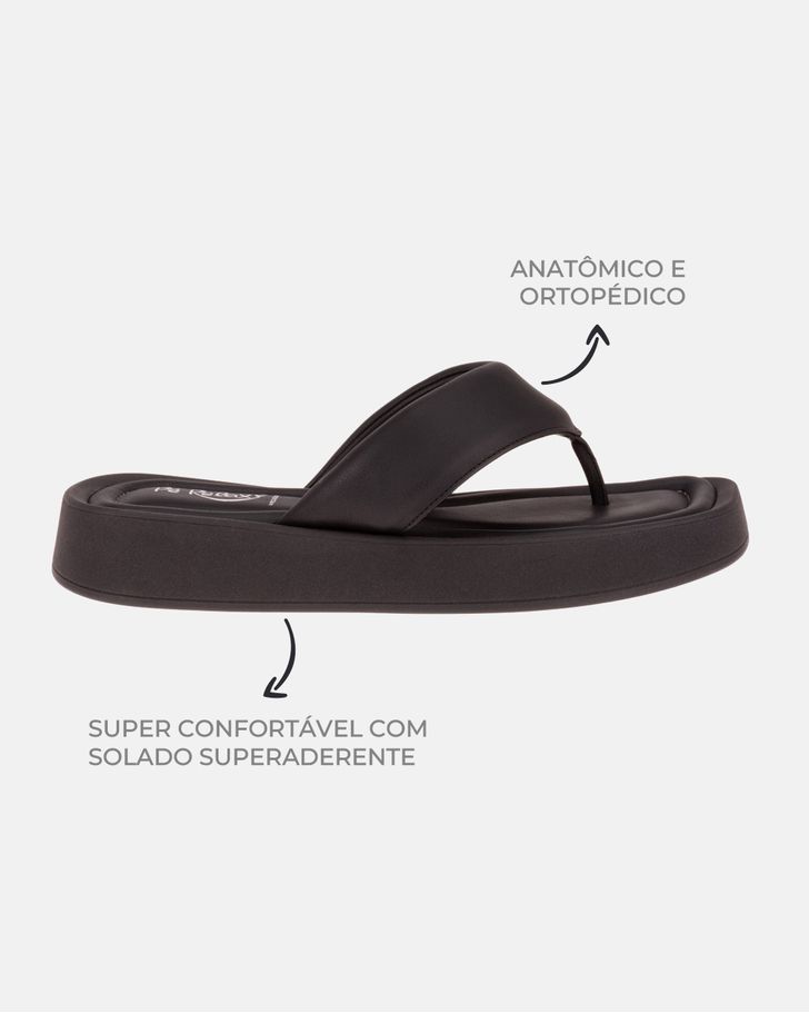Chinelo Fresia - Preto