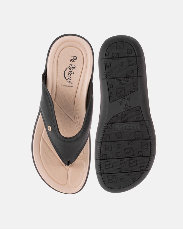 Chinelo Helicônia - Preto