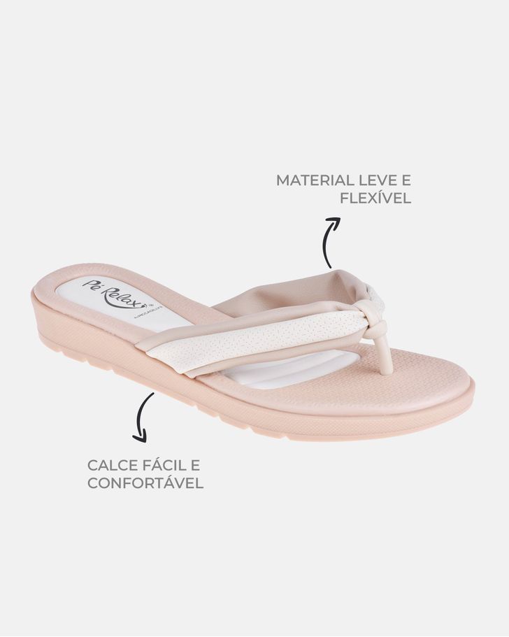 Chinelo Dália - Marfim / Off White