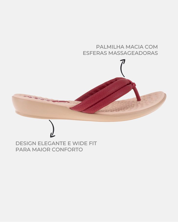 Chinelo Anatômico Jasmim - Rubi