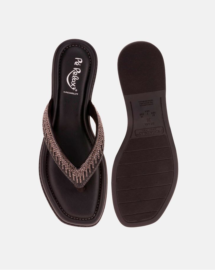 Chinelo Ultra Confortável Amarílis - Preto