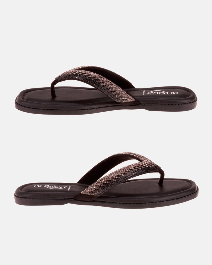 Chinelo Ultra Confortável Amarílis - Preto