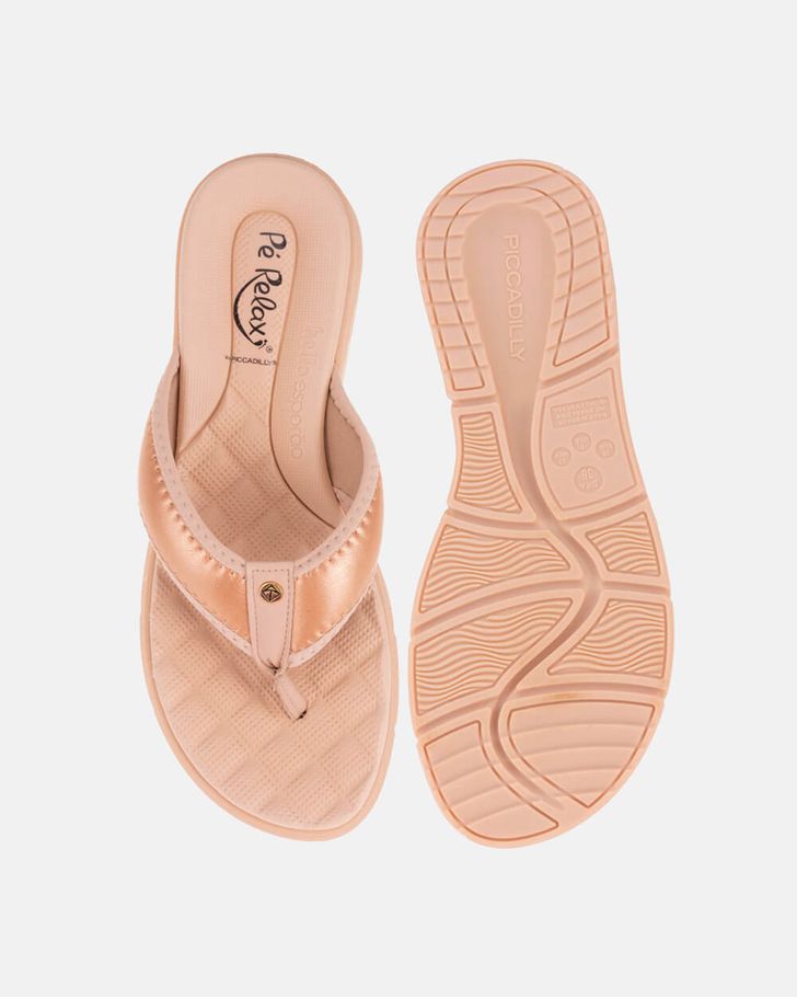 Chinelo Esporão Kalanchoê - Rosê Gold