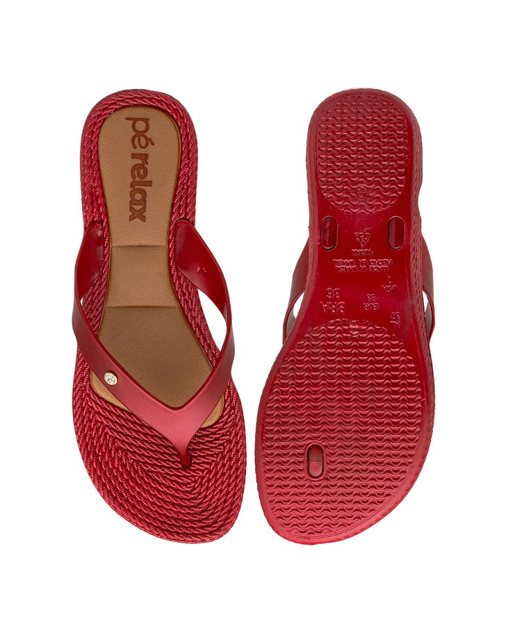 Chinelo Para Esporão E Fascite Flat Agapanto - Framboesa