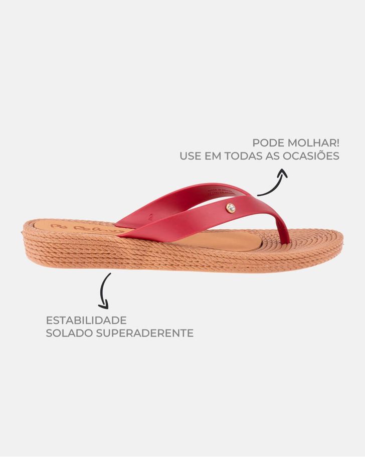 Chinelo Flat Agapanto - Framboesa