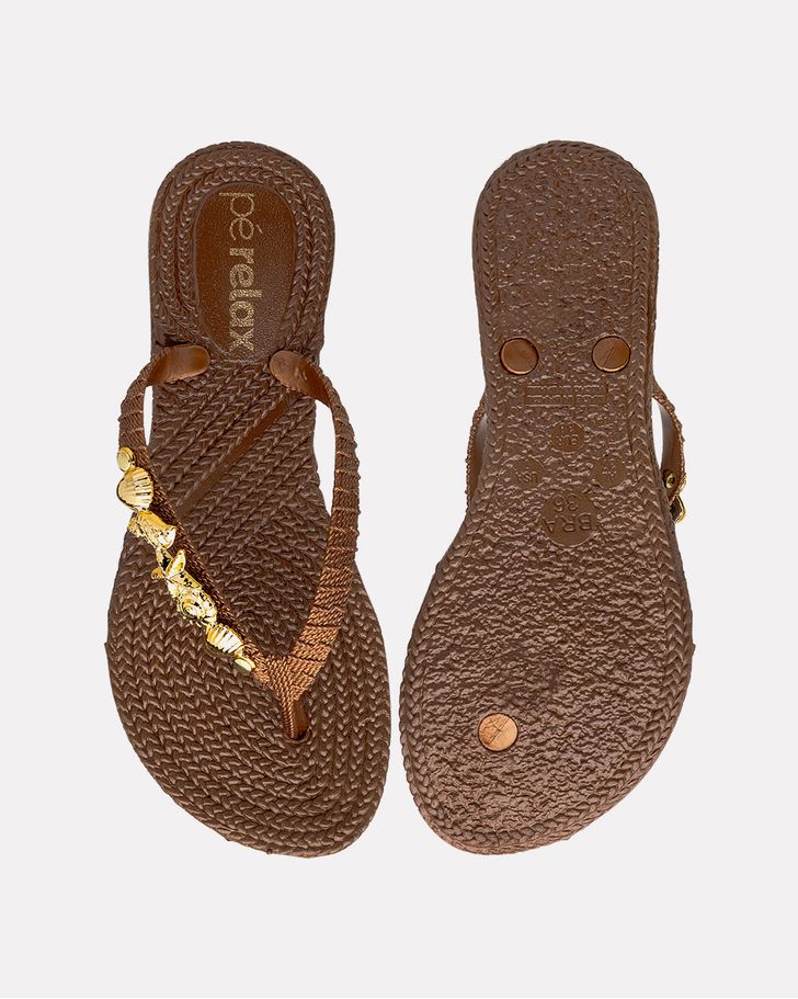 Chinelo Hibisco - Bronze