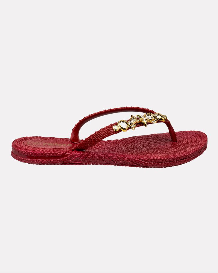 Chinelo Hibisco - Framboesa