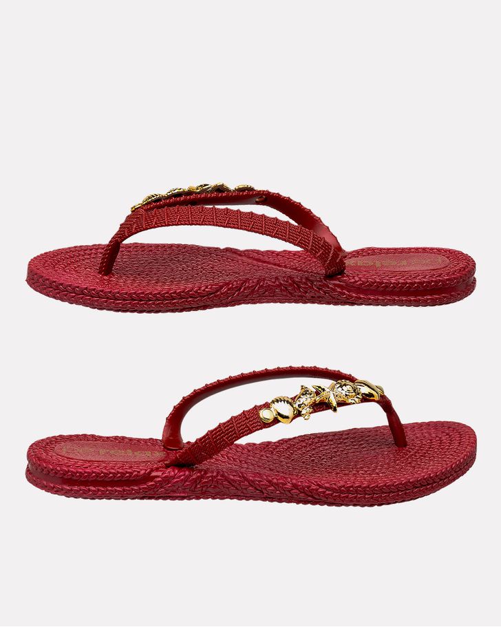 Chinelo Hibisco - Framboesa