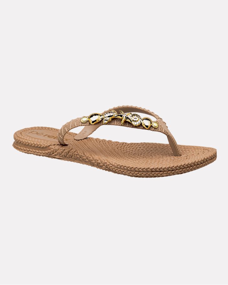 Chinelo Hibisco - Taupe