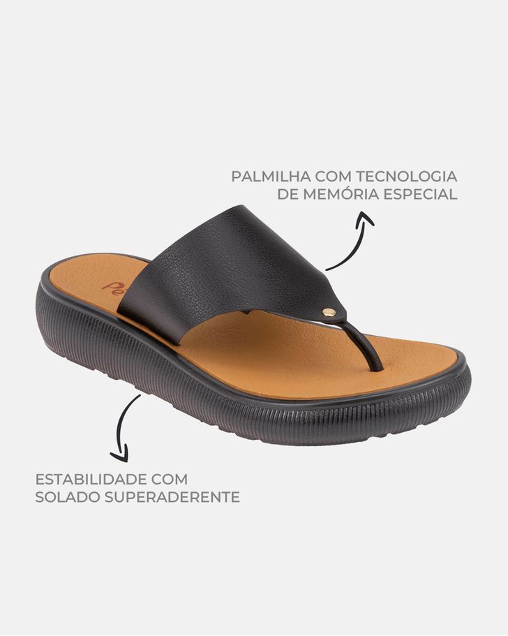 Chinelo Antúrio - Preto