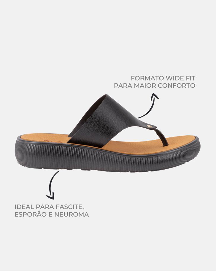 Chinelo Antúrio - Preto