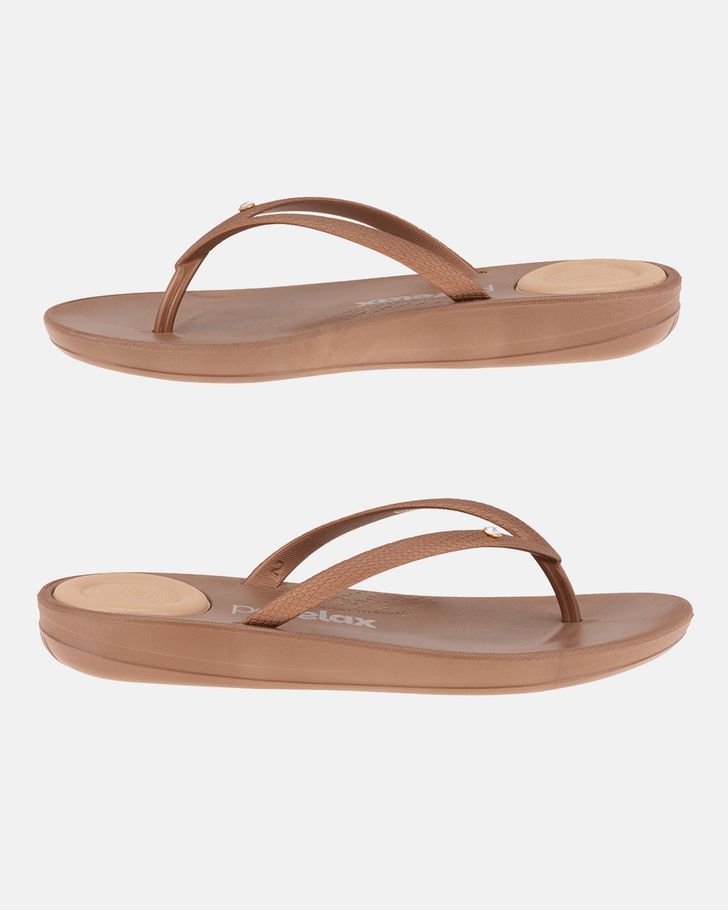 Chinelo Matricária - Bronze / Moca