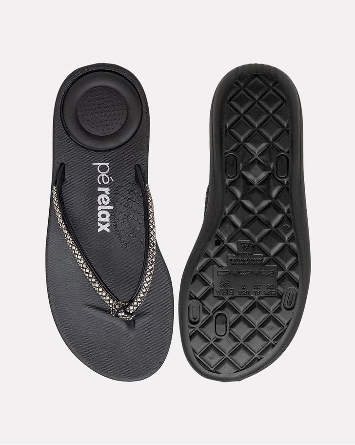 Chinelo Para Esporão Matricária - Preto