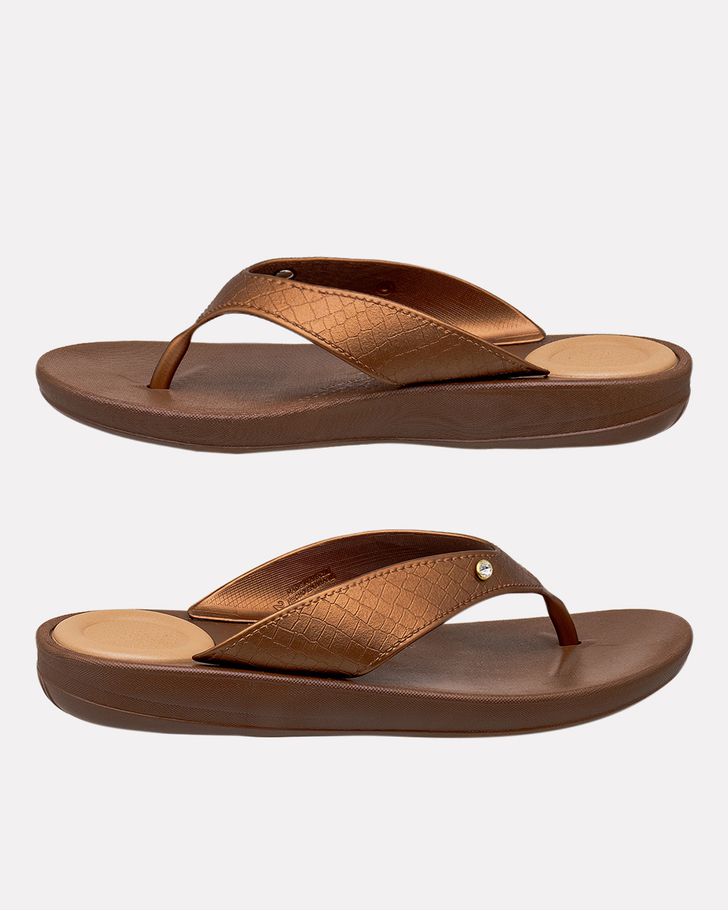 Chinelo Para Esporão Matricária - Bronze / Moca