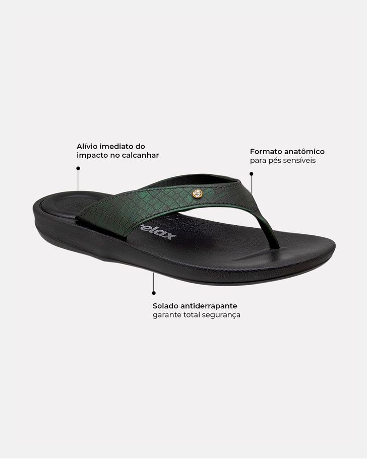 Chinelo Para Esporão Matricária - Preto