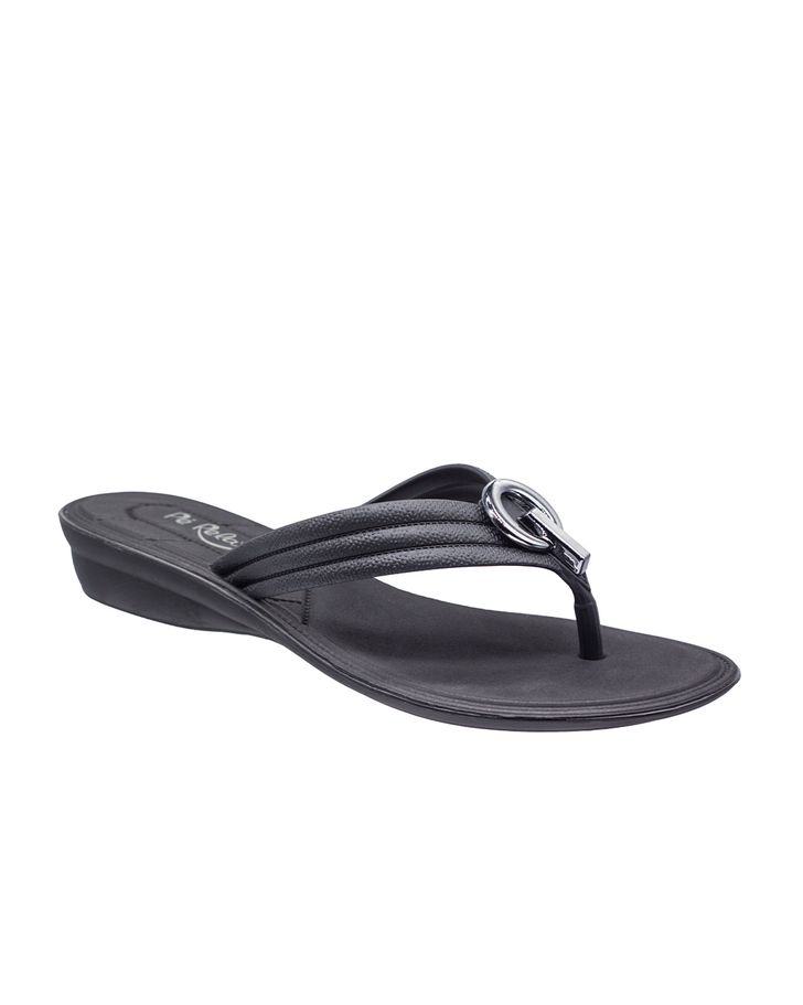 Chinelo Flat Orquídea - Preto