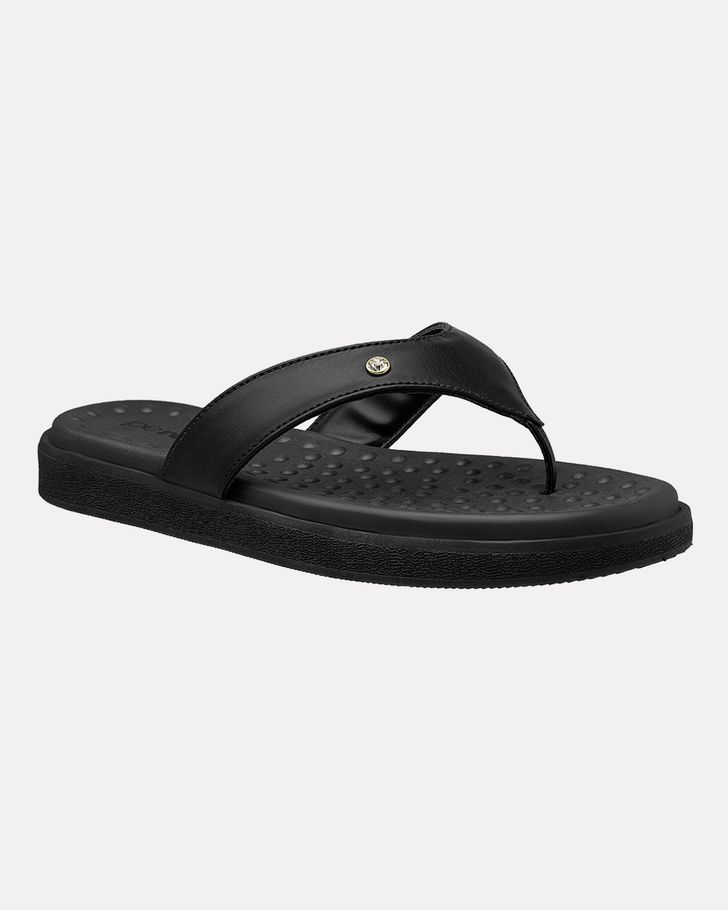 Chinelo Flat Íris - Preto