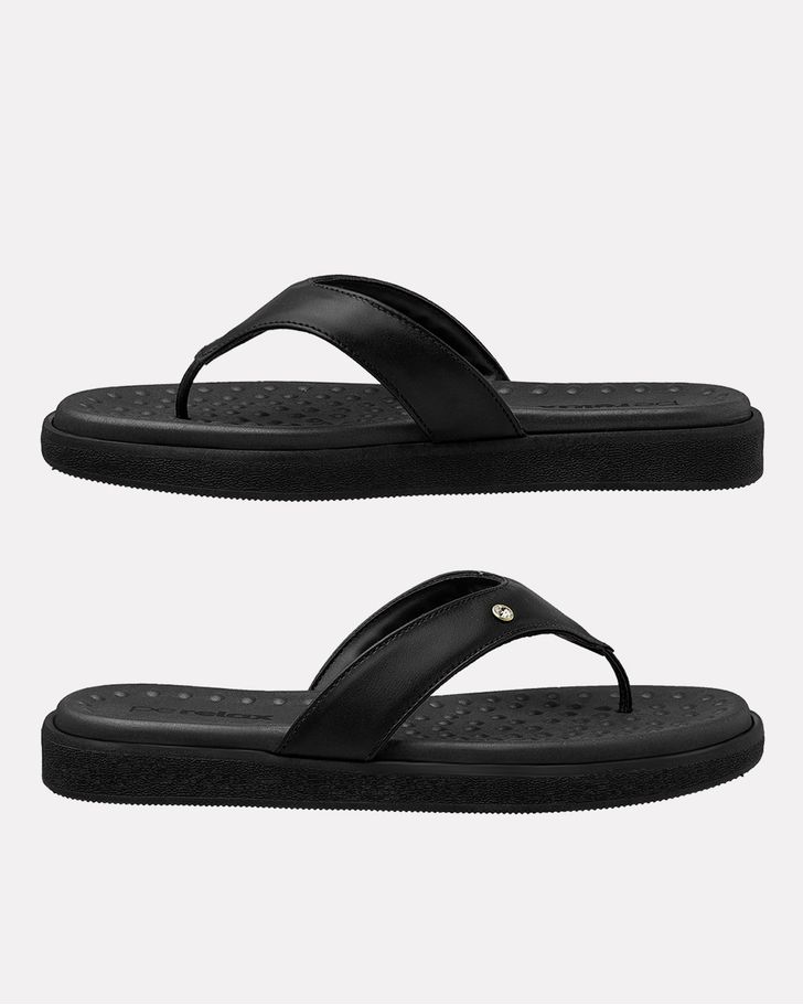 Chinelo Flat Íris - Preto