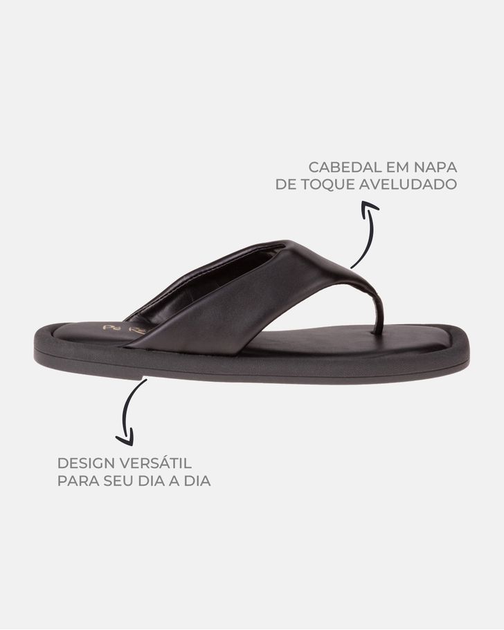 Chinelo Estrelícia - Preto