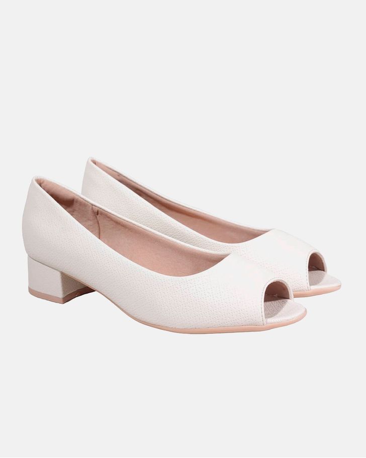 Peep Toe Margarida - Off White