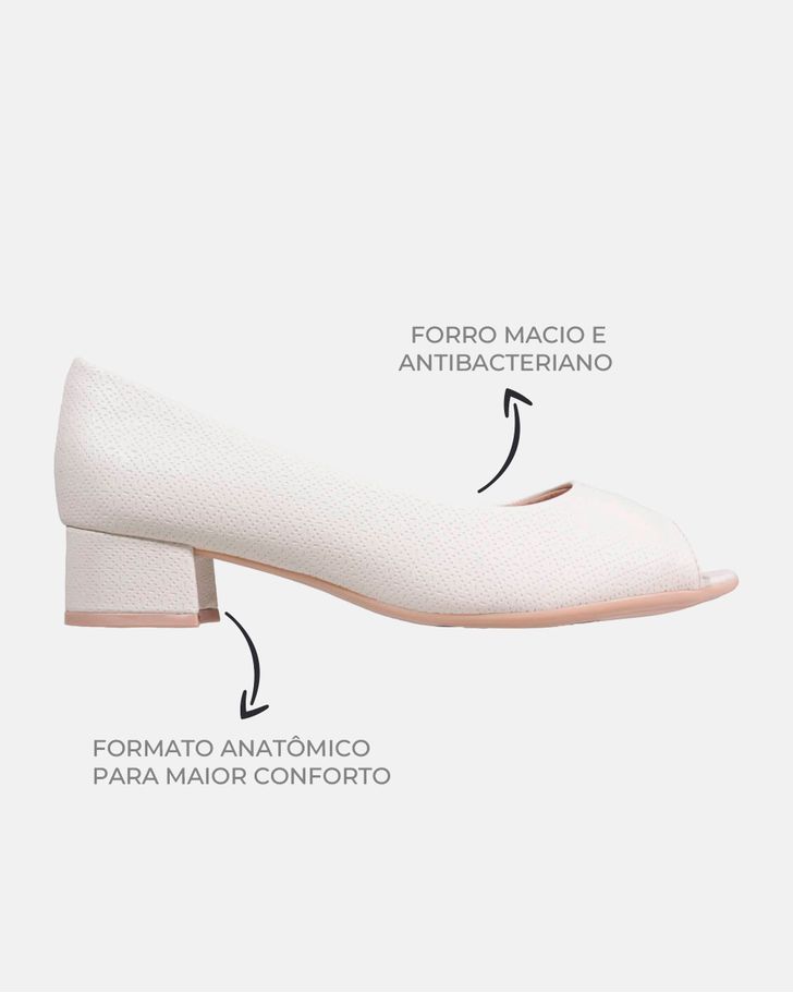 Peep Toe Margarida - Off White