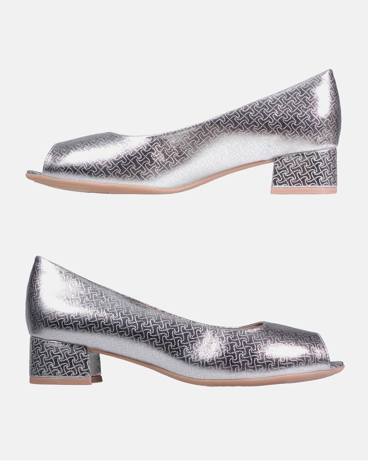 Peep Toe Margarida - Prata