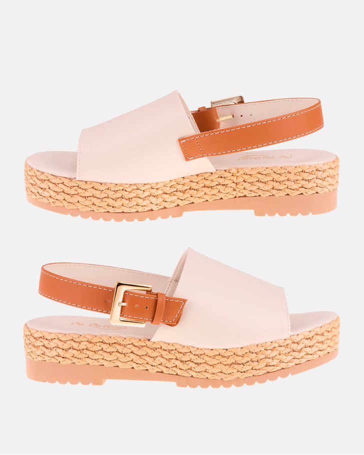 Sandalia Anabela Acácia - Off White