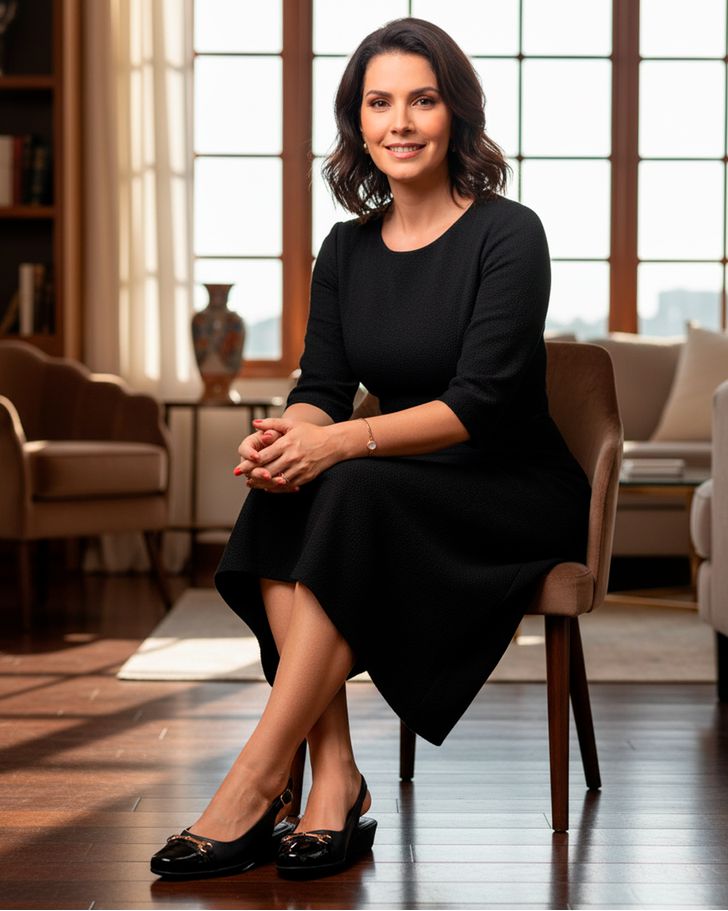 Sandália Fechada Lírio - Preta 