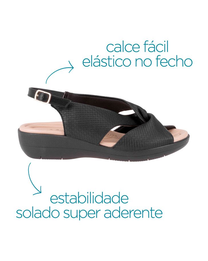 Sandália Helicônia - Preto