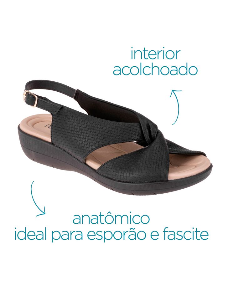 Sandália Helicônia - Preto