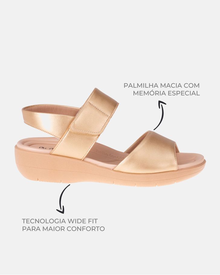 Sandália Helicônia - Ouro