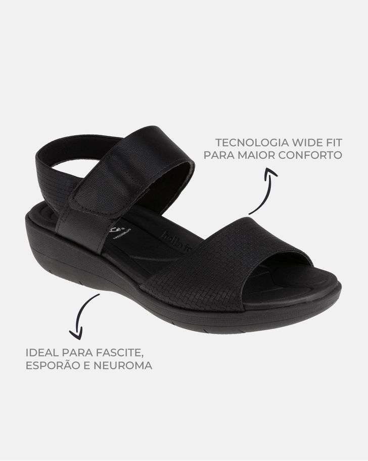Sandália Helicônia - Preta