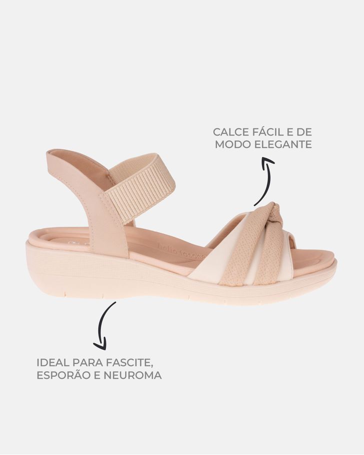 Sandália Helicônia - Bege