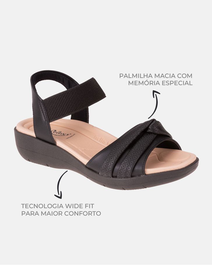 Sandália Helicônia - Preta
